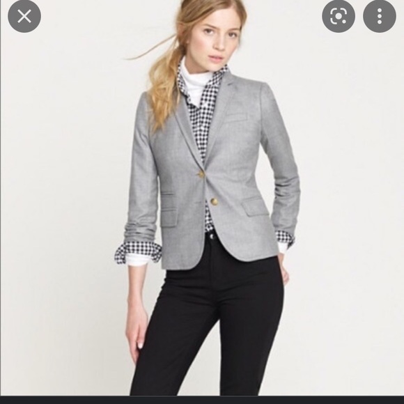 J. Crew | Grey Schoolboy Blazer